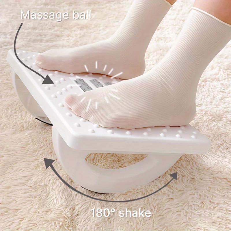 Komfortable Fußstütze mit Massagefunktion für unter dem Schreibtisch, Anti-Kreuzbein-Design, ergonomische Unterstützung, lindert Ermüdung, rutschfest, für Büro und Zuhause