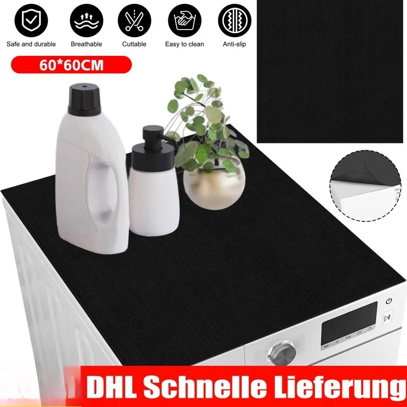 Tapis de protection imperméable à séchage rapide pour appareils électroménagers, 60x60cm, absorbant, respirant, protection contre la poussière et le soleil, pour machine à laver, réfrigérateur, four à