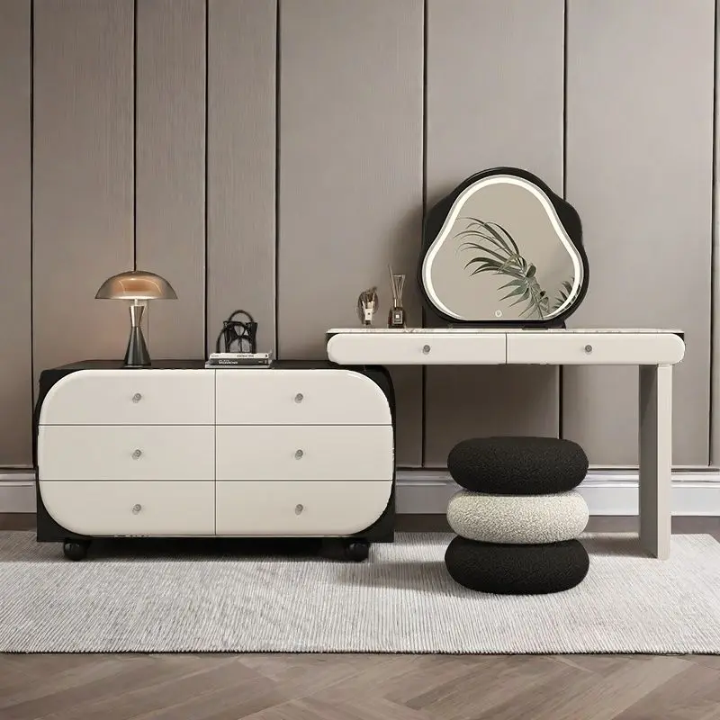 Professioneller Schminktisch aus Holz, einfache Dekoration, weißer Spiegel, Schminktisch, Schlafzimmerschrank, Coiffeuse De Chambre, Möbel