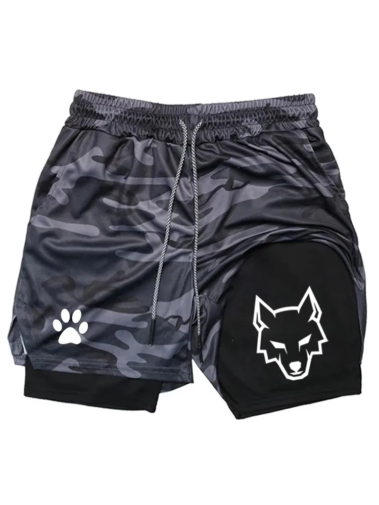 NOUVEAU SHORT DE SPORT D'ÉTÉ POUR HOMMES, SHORT DE SPORT 2 EN 1 POUR LA SALLE DE SPORT ET LA COURSE À PIED, SHORT À DOUBLE COUCHE POUR LE FITNESS WX002