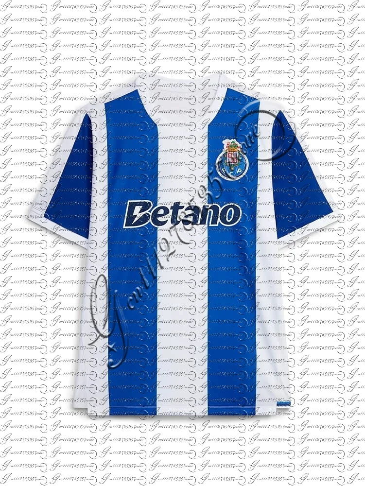 Maillot de football domicile FC Porto pour hommes, manches courtes, version fans, t-shirt de sport, hauts assortis pour la famille, 25-26