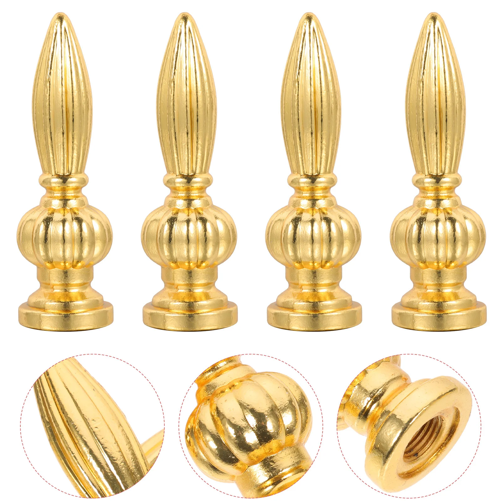 4 stücke Lampe Endstücke Dekorative Zink-legierung Lampe Hut Dekorationen Für Tisch Stehlampen Vintage Leuchte Knöpfe Ersatzteile
