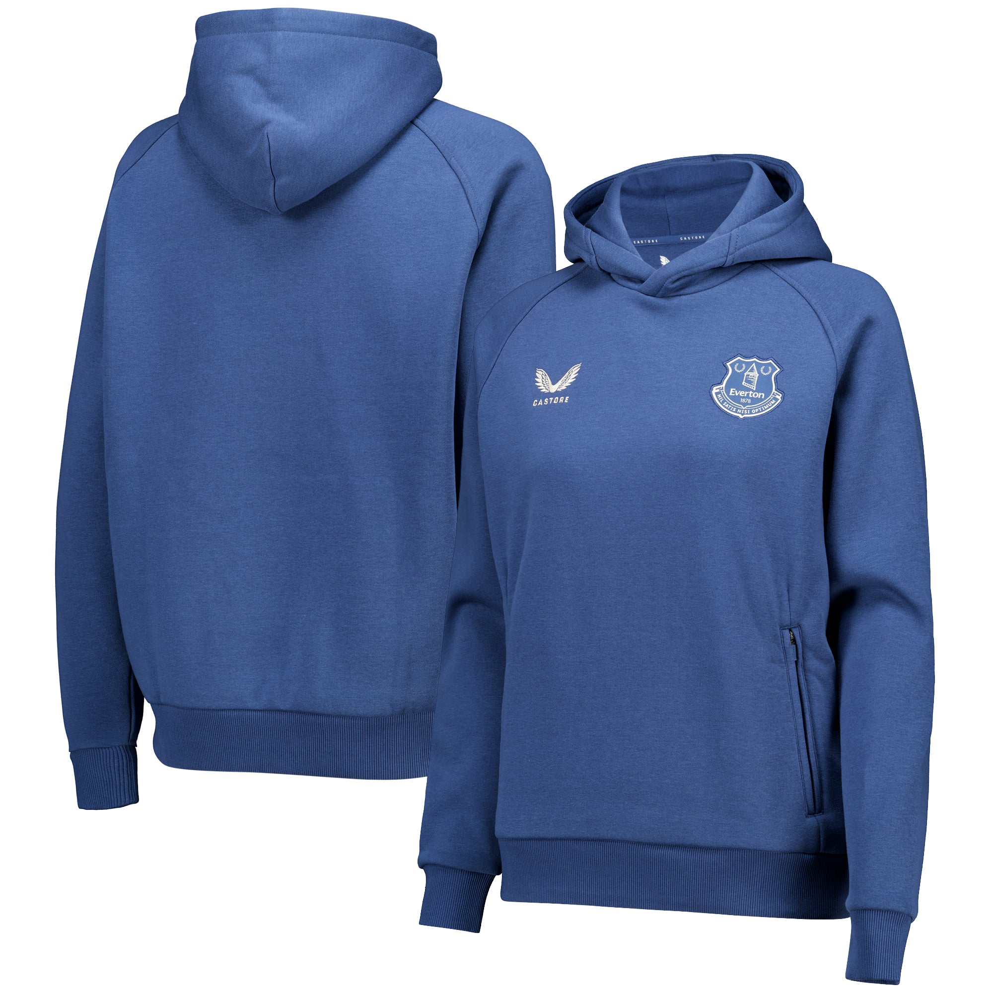 Everton Castore Off Pitch Hoodie – Blau – Damen