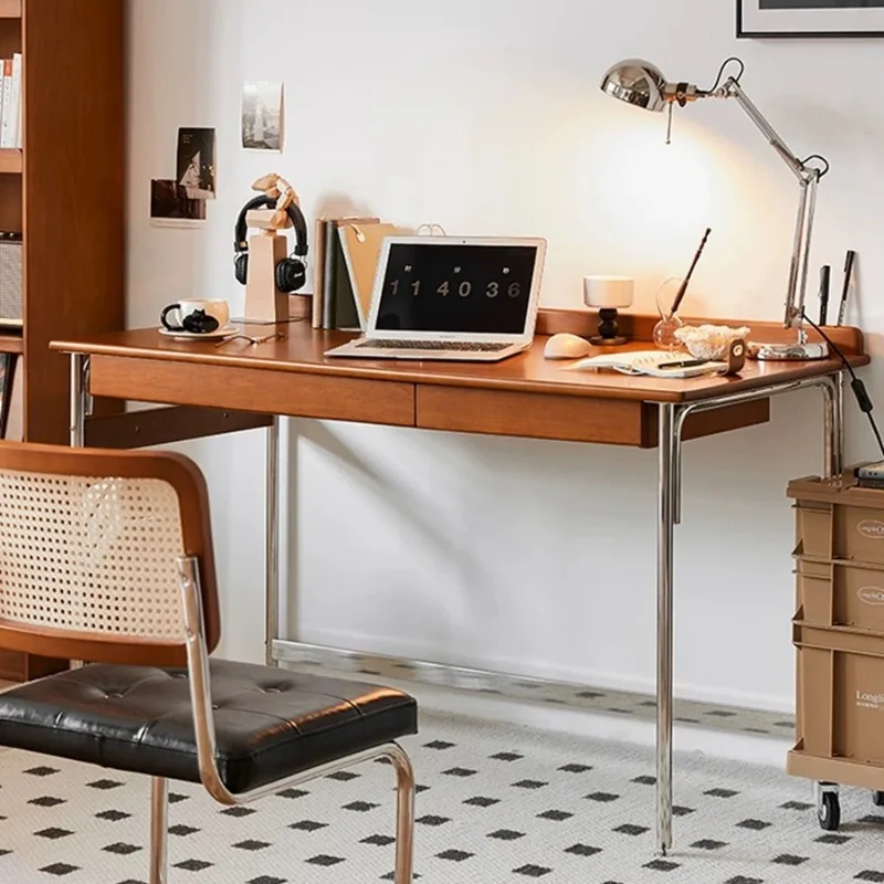 Nordischer Idealer Massivholz-Schreibtisch Antiker Studier- und Schreibtisch Heim-Computertisch Wohnzimmer-Arbeitstisch