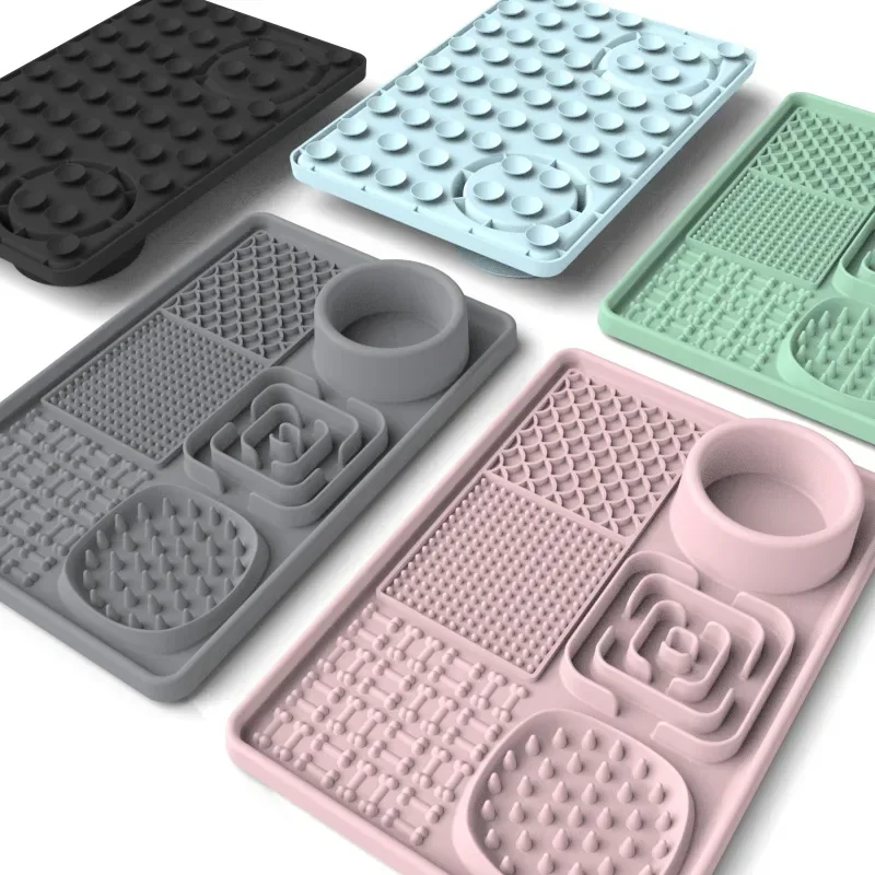 Slow Food Matte Tischset Haustier lecken Matte Haustier Essen Ware Hunde Hund Feeder liefert Saugnapf Katze Bad Ablenkung
