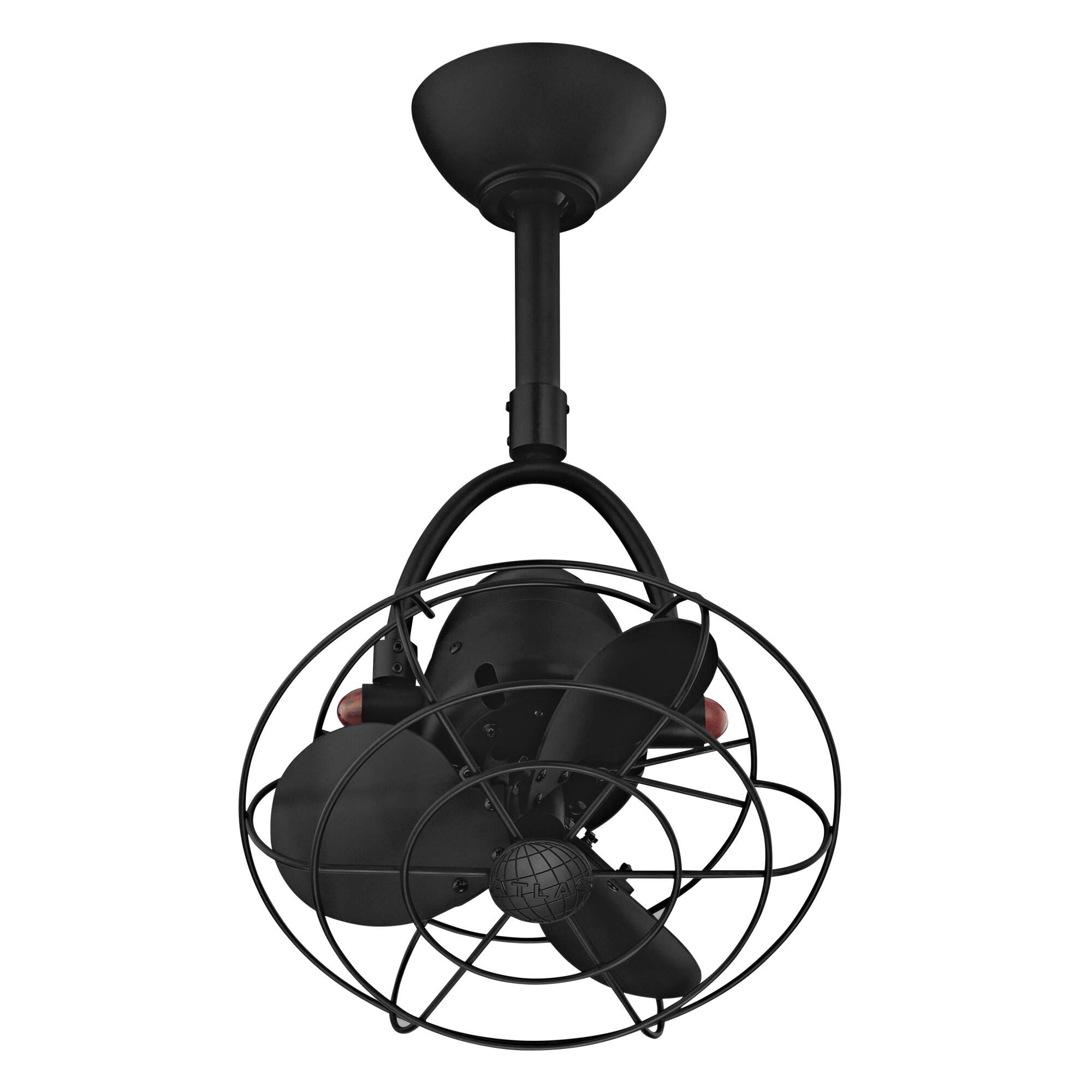 Matthews Fan Company Diane Oscillating Ceiling Fan - DI-BK-MTL