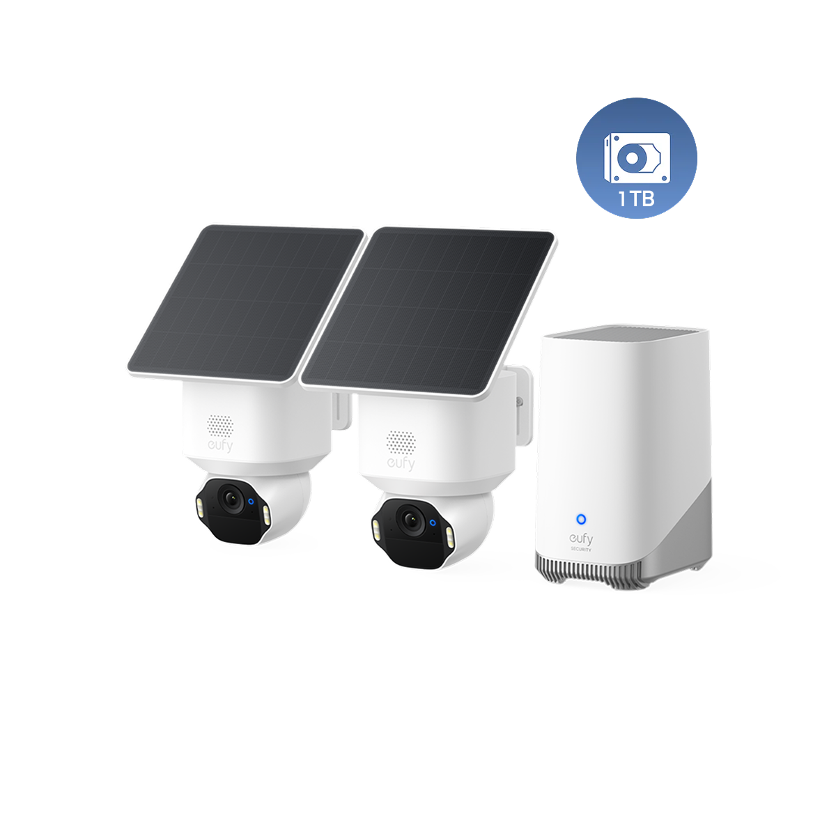 Anker eufy SoloCam E42 2-Kamera-Bundle mit HomeBase™ S380 & 1TB Festplatte Image