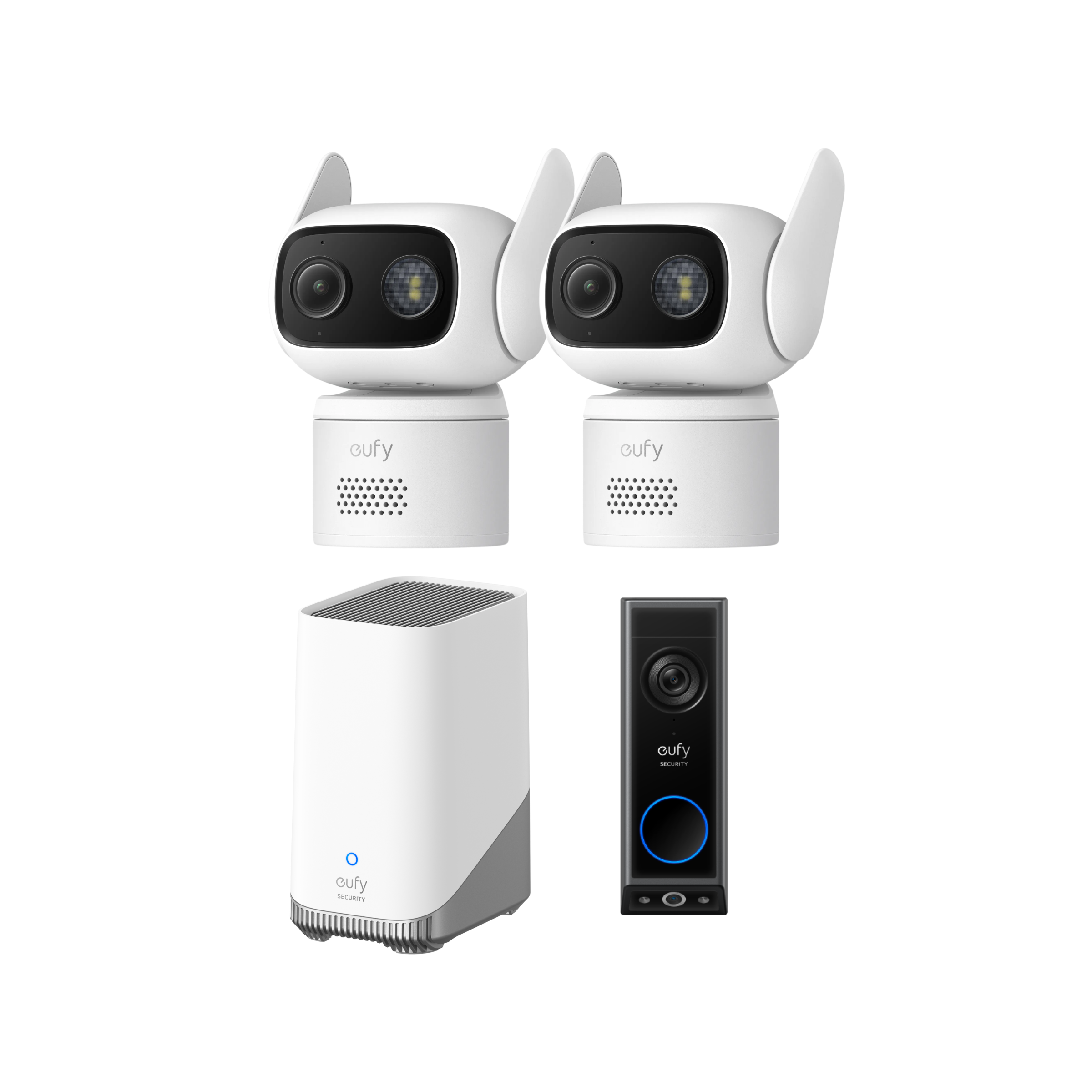 Anker eufy Überwachungskamera C31 (2er-Pack), Türklingel mit Kamera E340 und HomeBase™ 3 Image