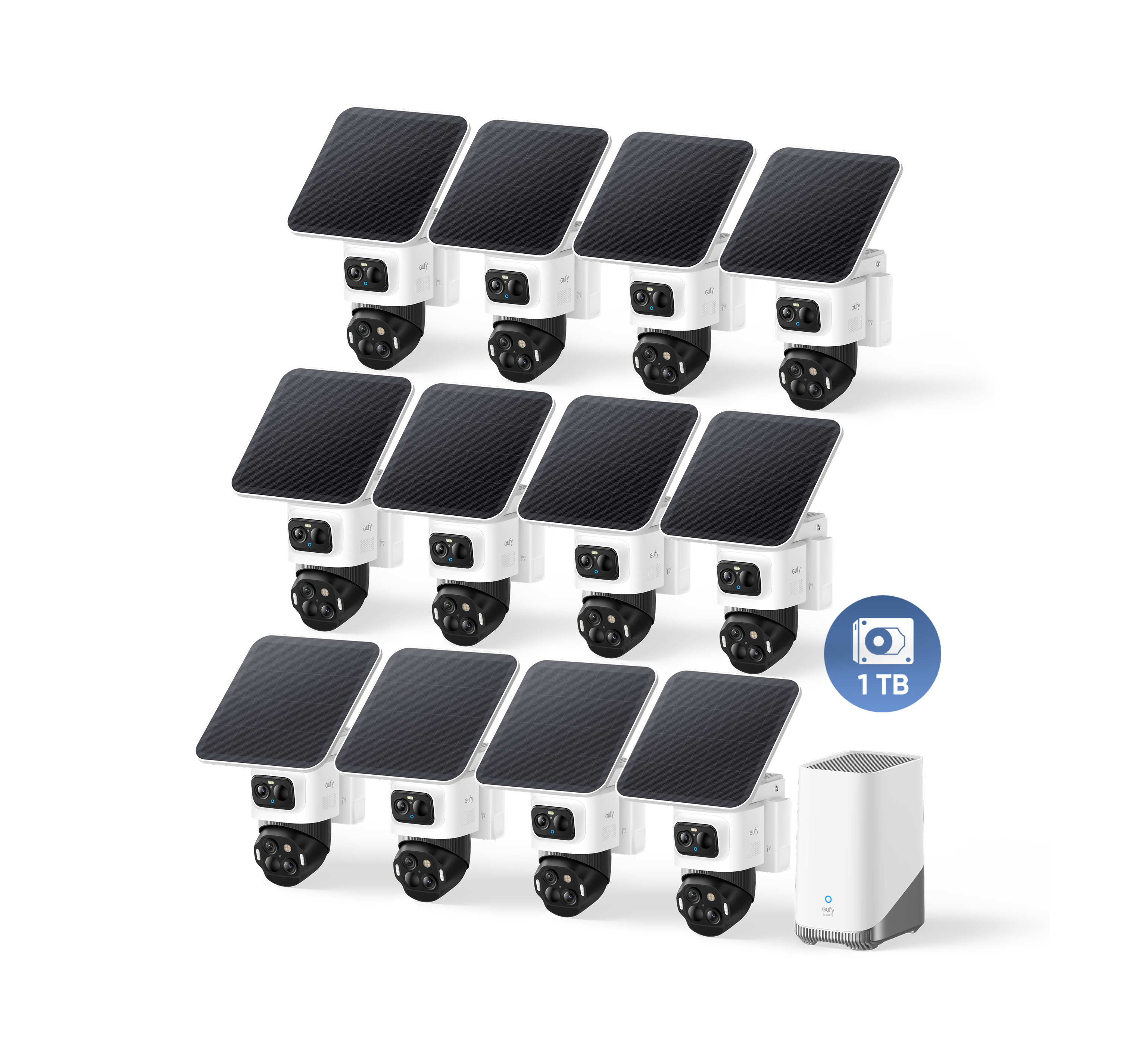 eufyCam S4 (12er-Pack) mit HomeBase™ 3 und 1TB Festplatte Image