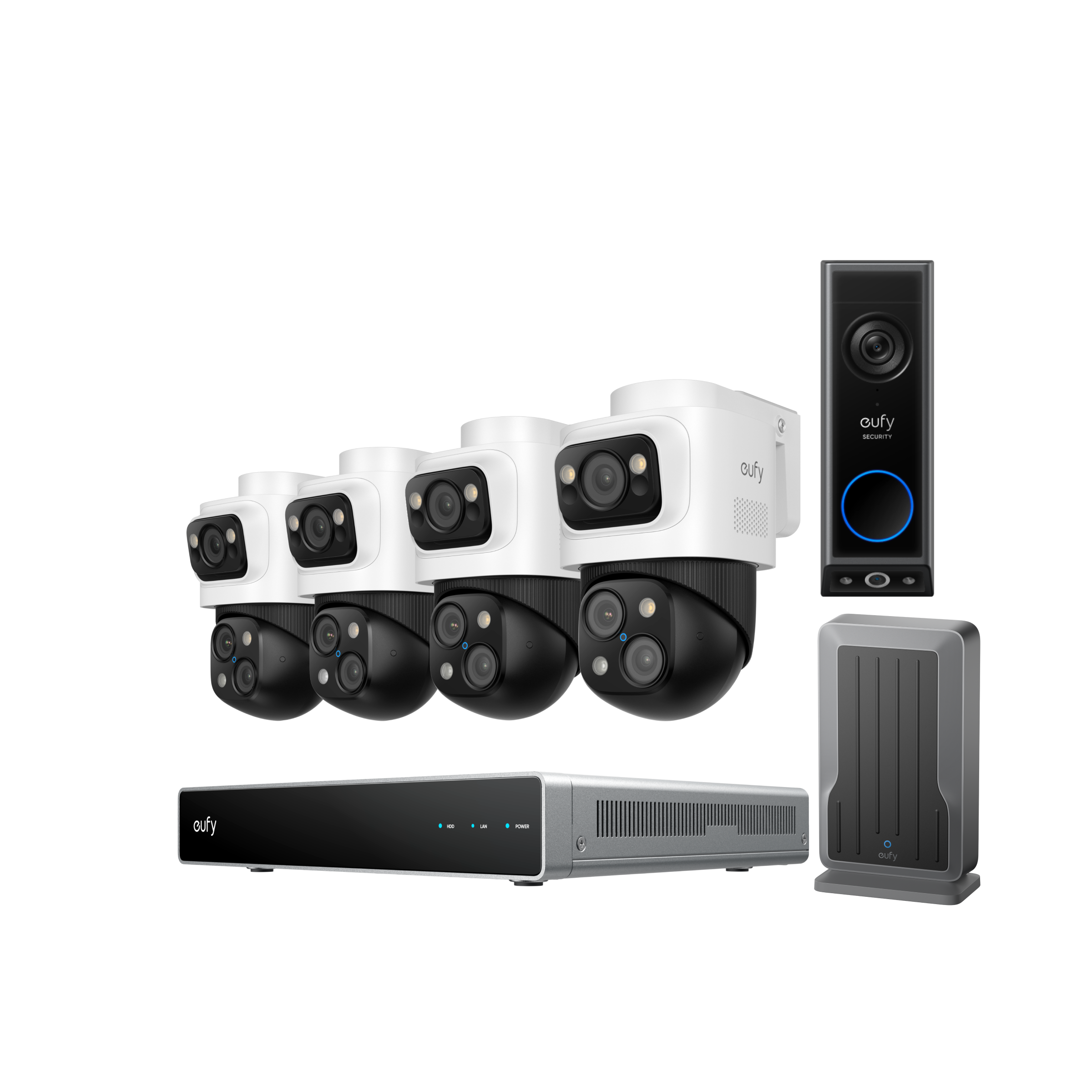 Anker eufy PoE NVR Security System S4 Max-WLAN‑Modul, Türklingel mit Kamera E340 Image