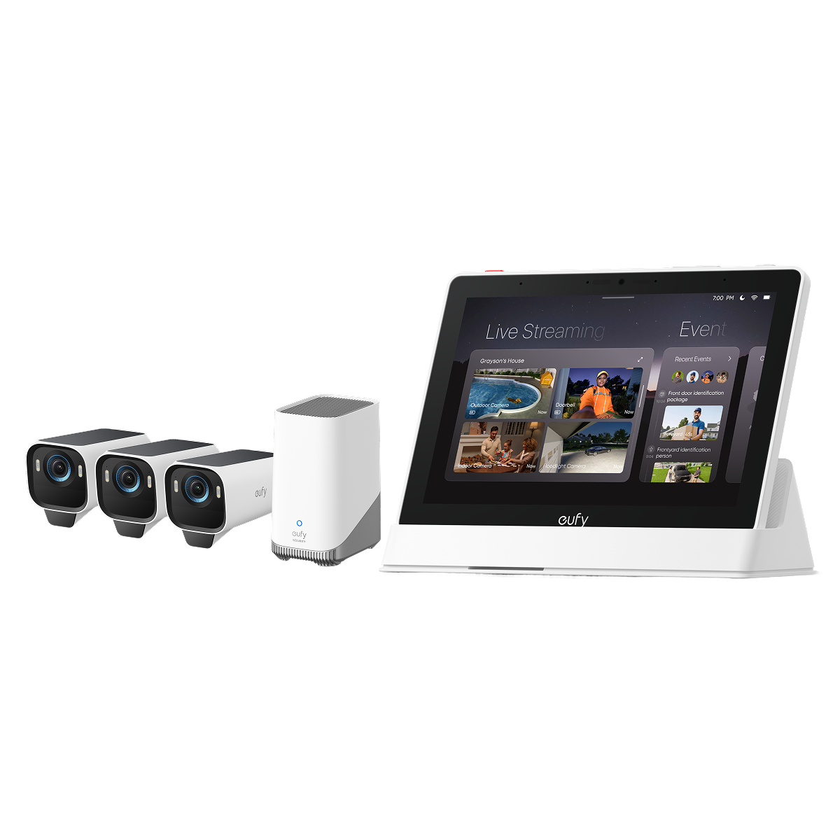 Anker eufy Smart Display und eufyCam S3 Pro 3-Kamera-Set Image