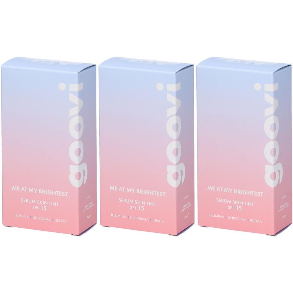 Goovi Me At My Brightest Siero Skin Tint SPF15 Tonalità 10 Ganache 3x3