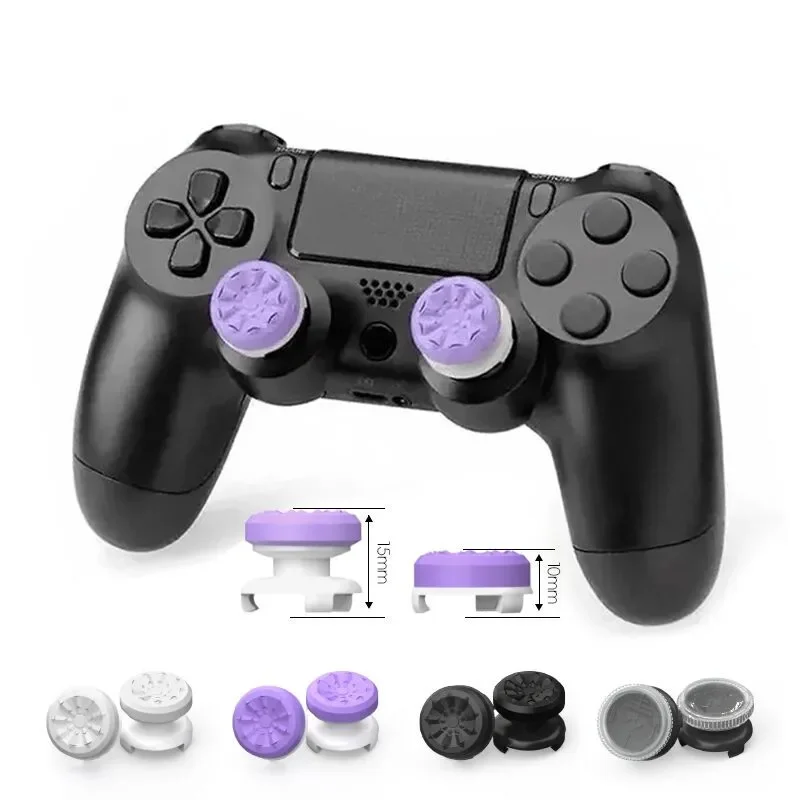 2Pcs Hand Grip Extender Caps für PS4 Game Controller Gamepad Thumb-Stick Griffe High/Low Rise Abdeckungen für PS4 5, Xbox