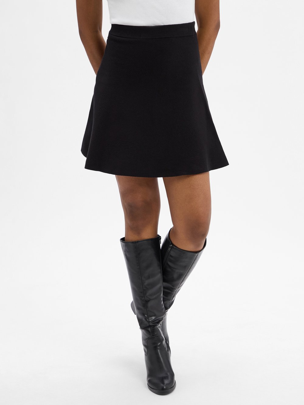 Msch Copenhagen Strick-Minirock Damen schwarz, M