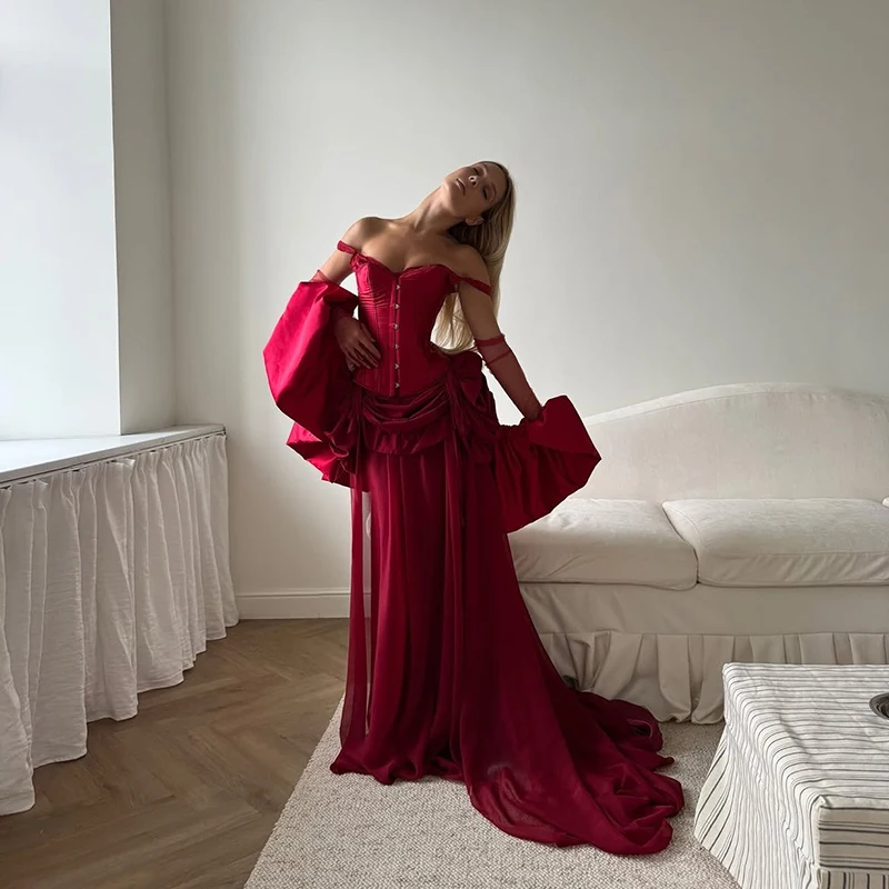 Thinyfull Sexy A-Line Prom Evening Dresses Sweetheart Shawl Sleeveless Corset Party Dress Women Cocktail Prom Gowns Customized