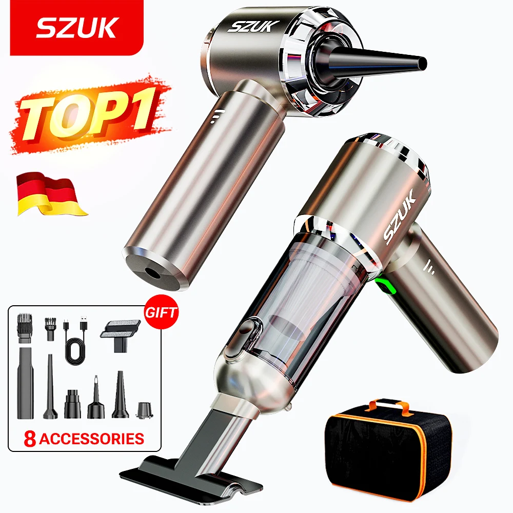 Aspirateur de voiture SZUK NEW 985000PA sans fil puissant, aspirateur de voiture sans fil, machine de nettoyage, aspirateur portable à main aspirateurs sans fil aspirateur pour voiture aspirateur voiture