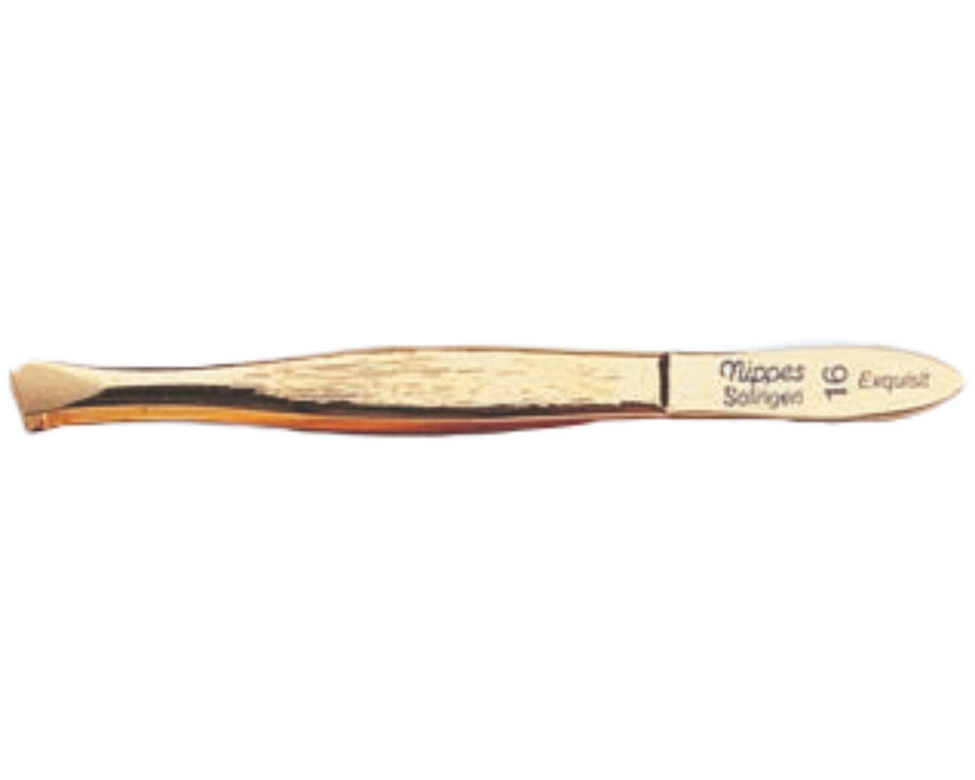 nippes Solingen Pinzetta Exquisit, obliqua placcata oro 18 ct. 1 St