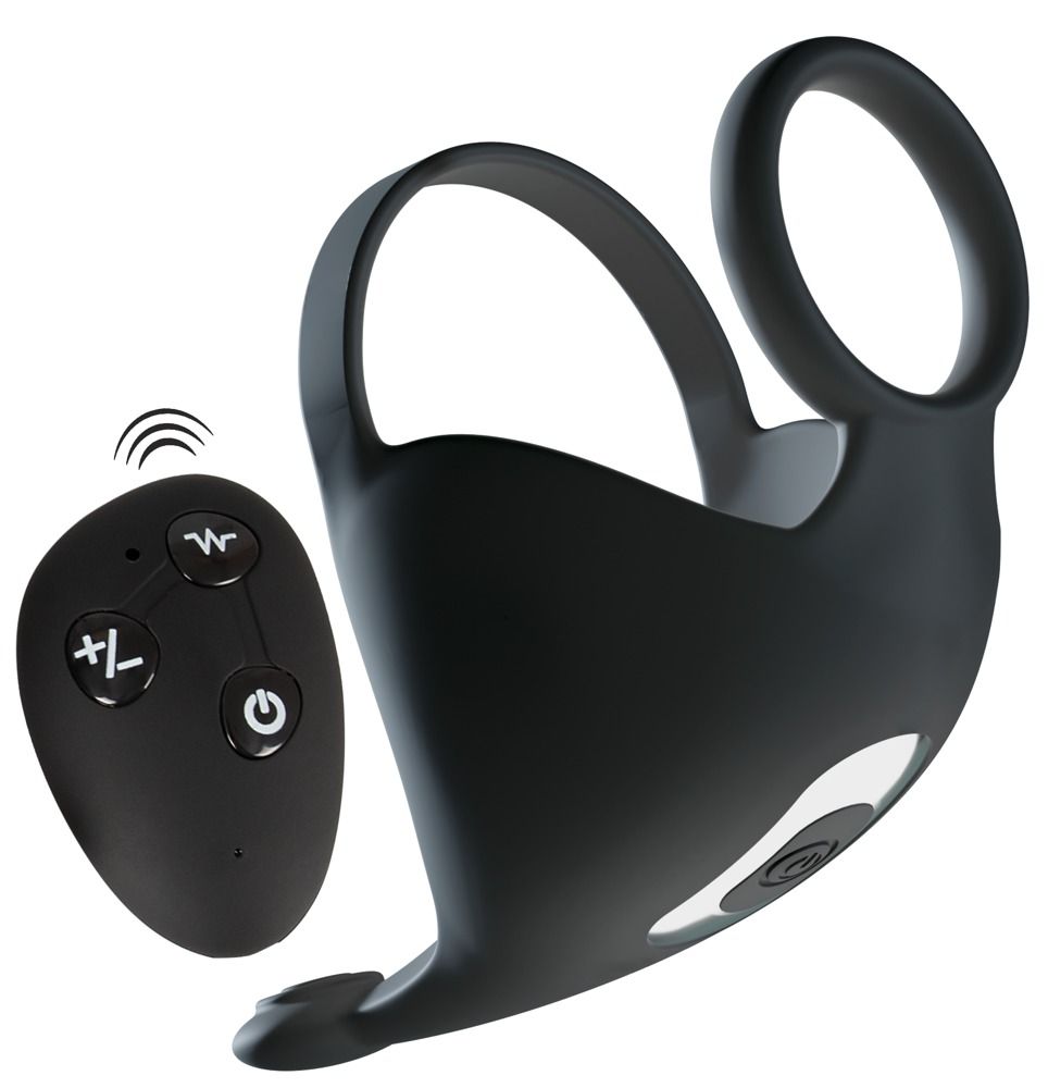 Rebel - Vibratore per testicoli con anello pene e 1 pz