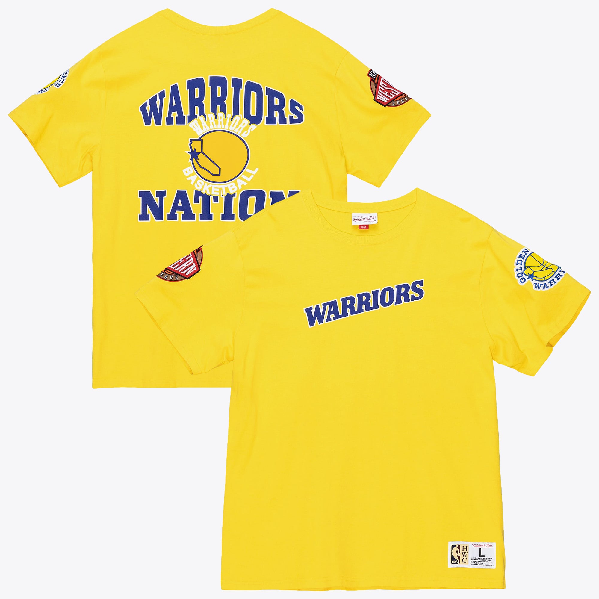 Golden State Warriors Mitchell & Ness Team Origins Top – Gold – Herren