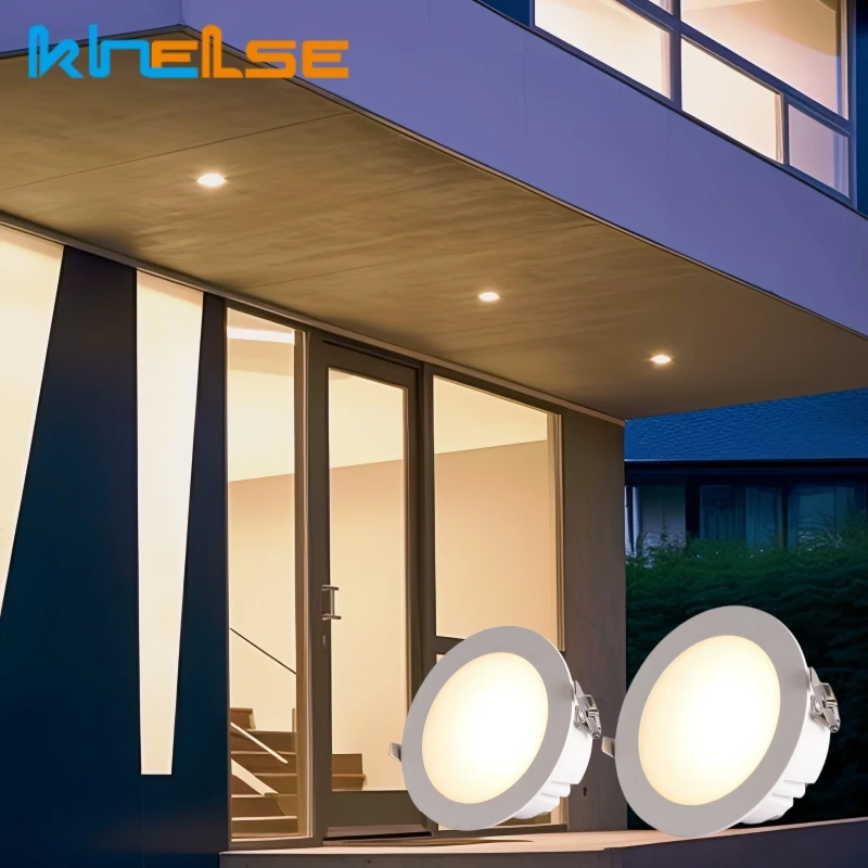 Wasserdichte LED-Außenleuchten IP65, Einbau-Deckenleuchte für Badezimmer, Haustür, Garten, Balkon, Flur, Spot-Beleuchtungskörper