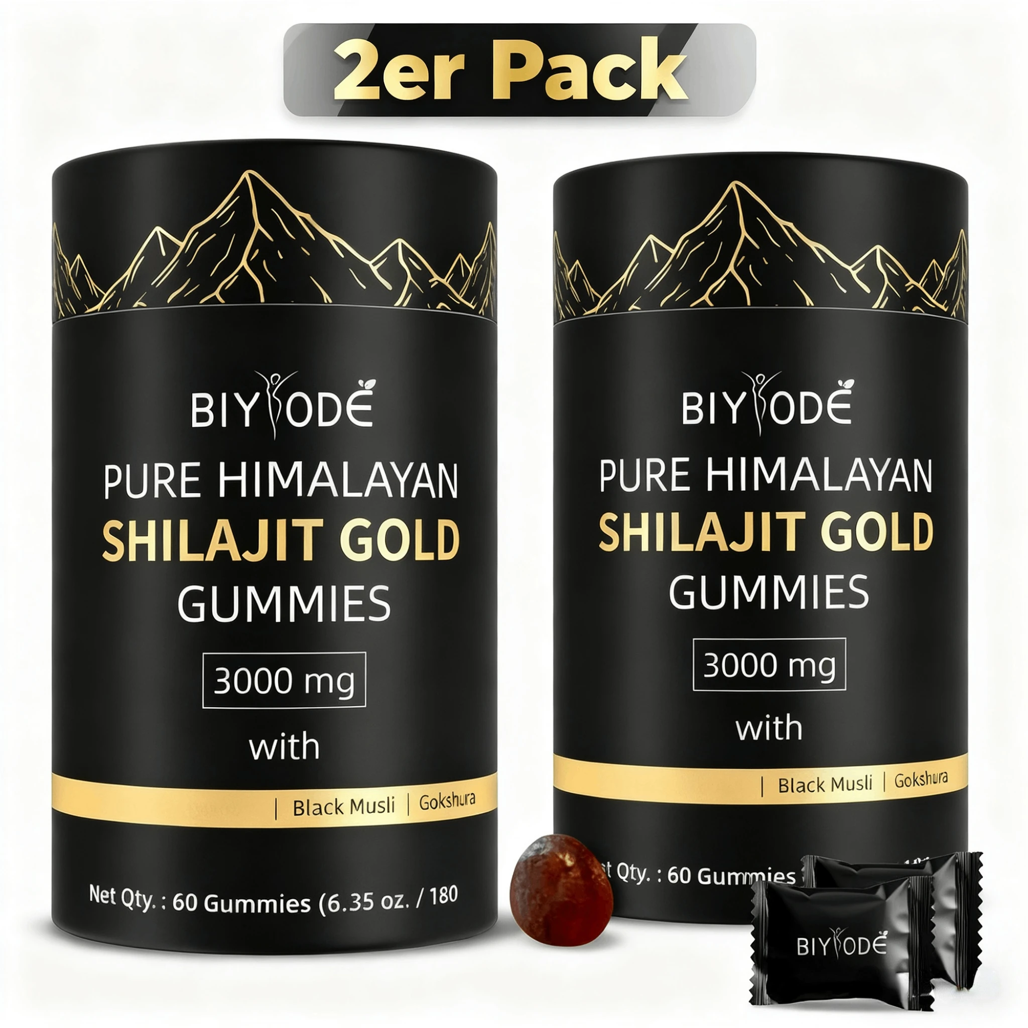 3000MG SHILAJIT GUMMIES Supplements Immune Health 2 Pack