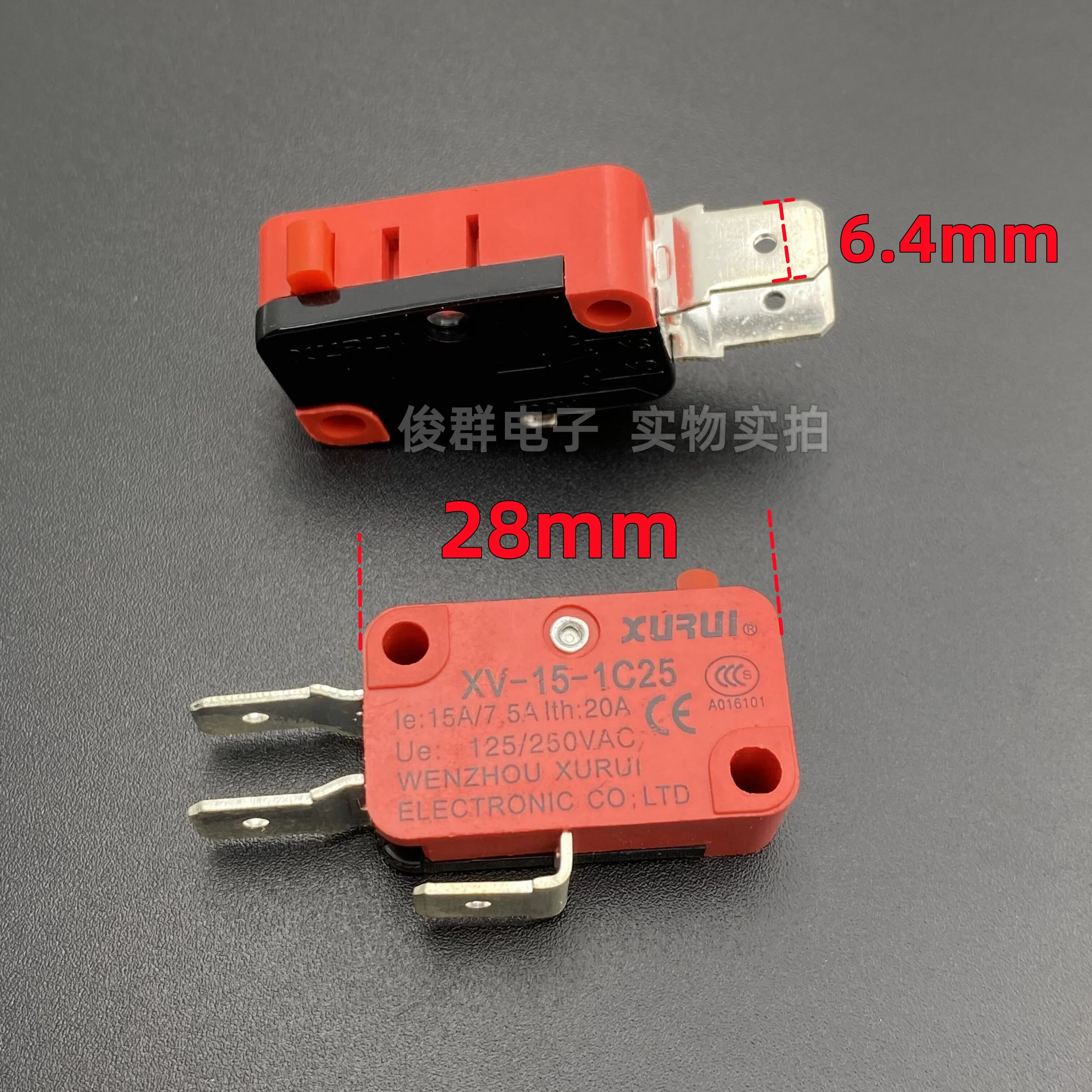 Micro-interrupteur XV-15-1C25, 10 pièces, pour lave-auto, four à micro-ondes, machine à laver, cuiseur à riz, bouton d