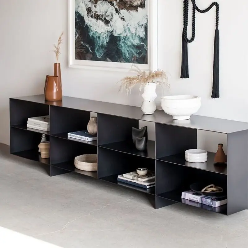 Meuble TV italien de luxe unique, style minimaliste moderne, pieds en métal, Glam, meuble TV simple, style industriel, meuble pour télévision, meubles de salon