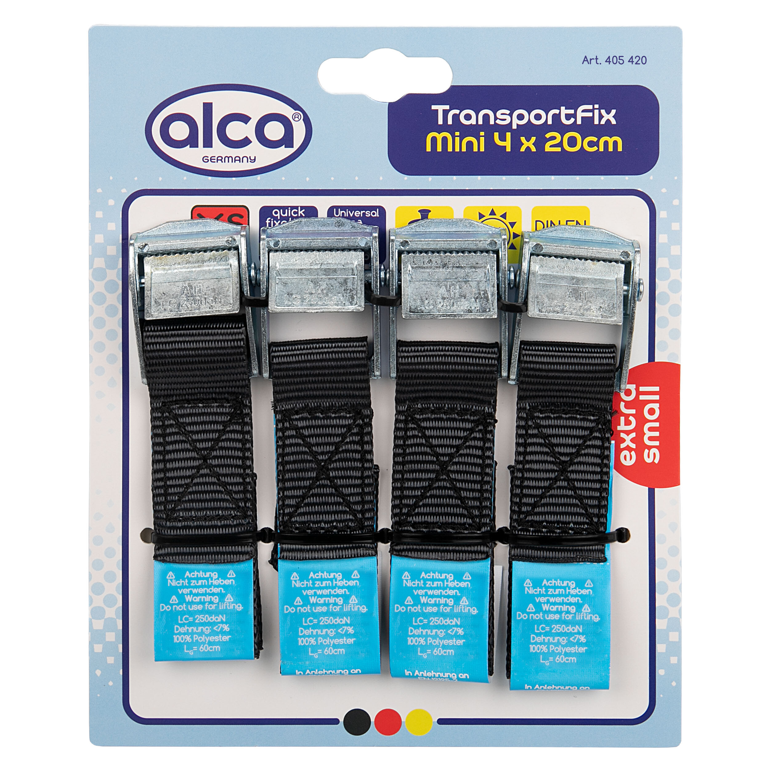 ALCA Spanngurt Mini 4 x 20cm 405420