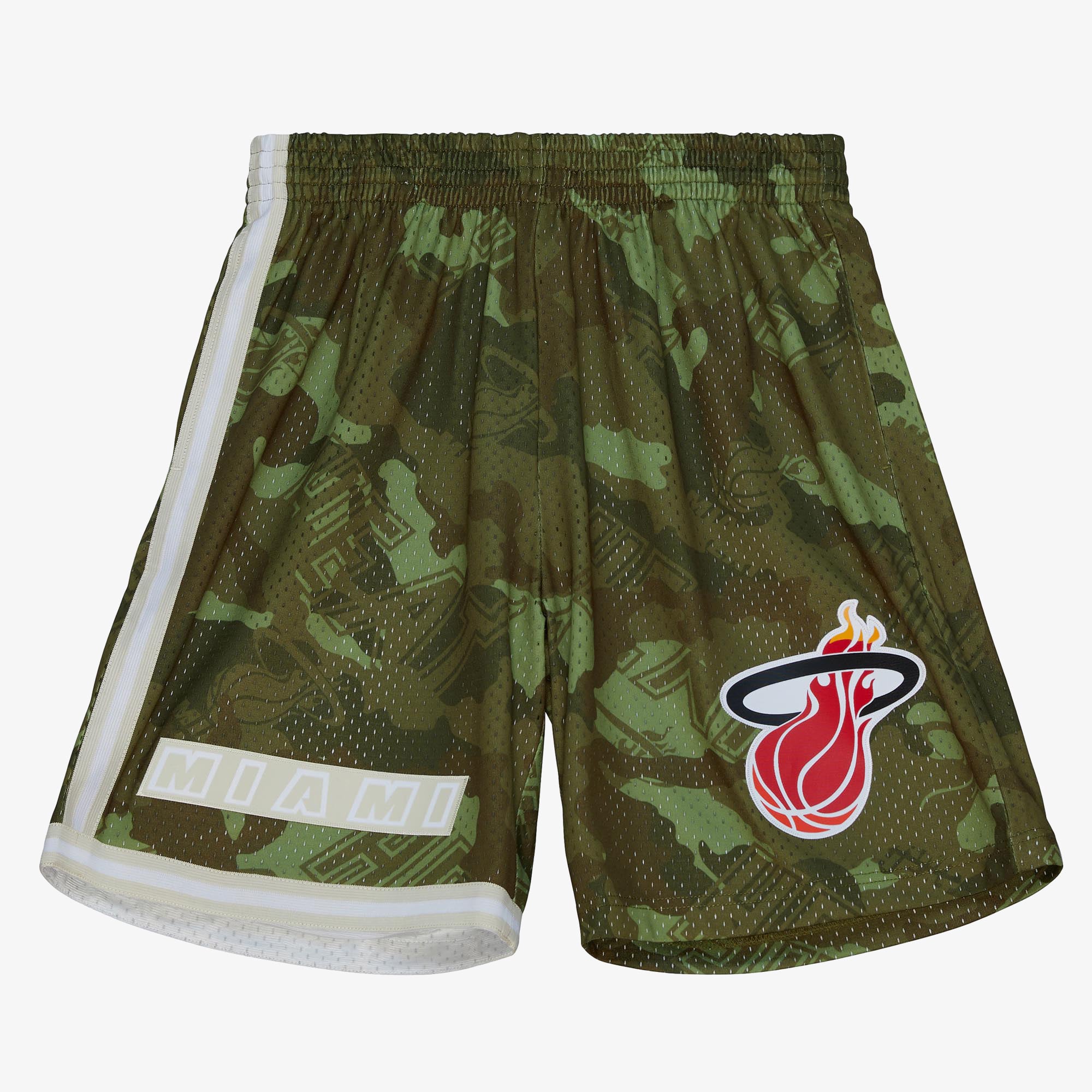 Short Swingman Ghost Camo Miami Heat Mitchell & Ness 1996 – Vert – Homme - Homme Taille: L
