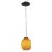 Access Lighting Brandy Firebird 6 Inch Mini Pendant - 28023-1R-ORB/AMBFB