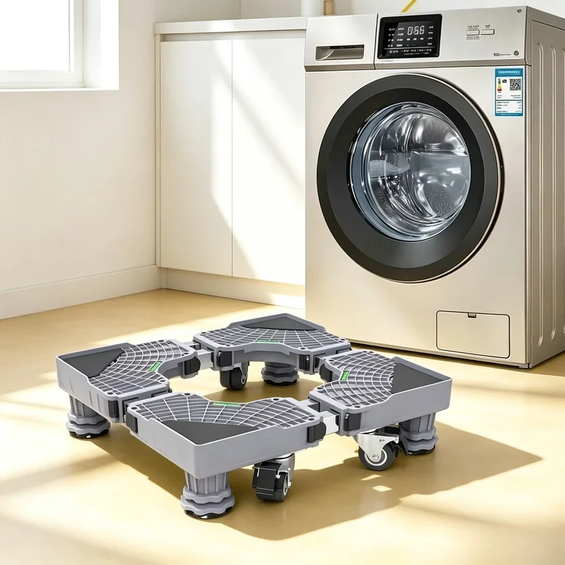 Support réglable en hauteur pour appareils électroménagers, support multifonctionnel pour lave-linge, sèche-linge, réfrigérateur