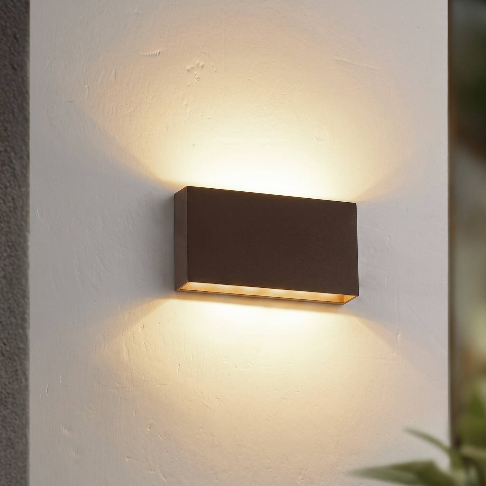 Outdoor Wall Light Jarte Lindby, Brown / rust, Plastic, Modern, Outdoor Wall Light
