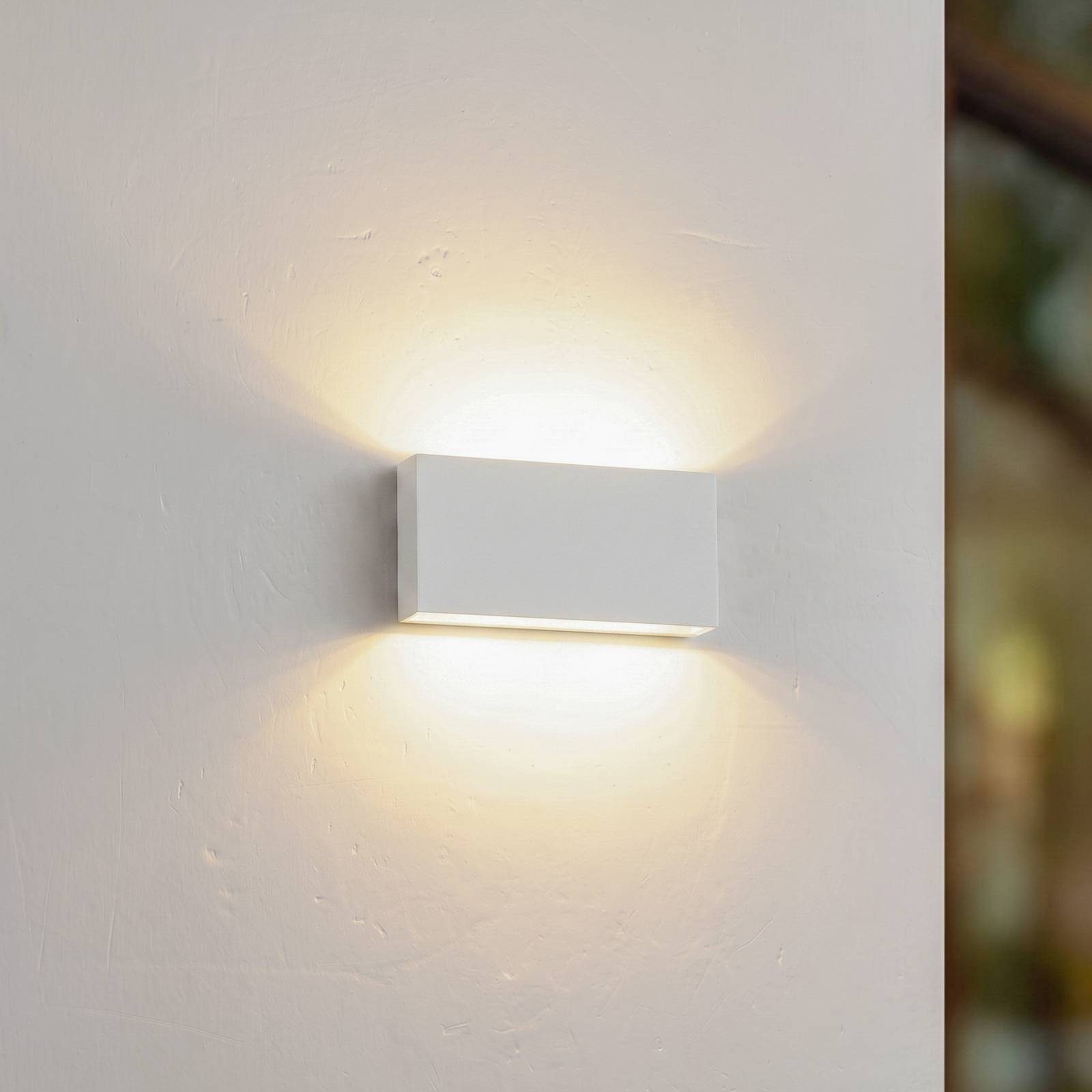 Outdoor Wall Light Jarte Lindby, White / opal, Plastic, Modern, Outdoor Wall Light