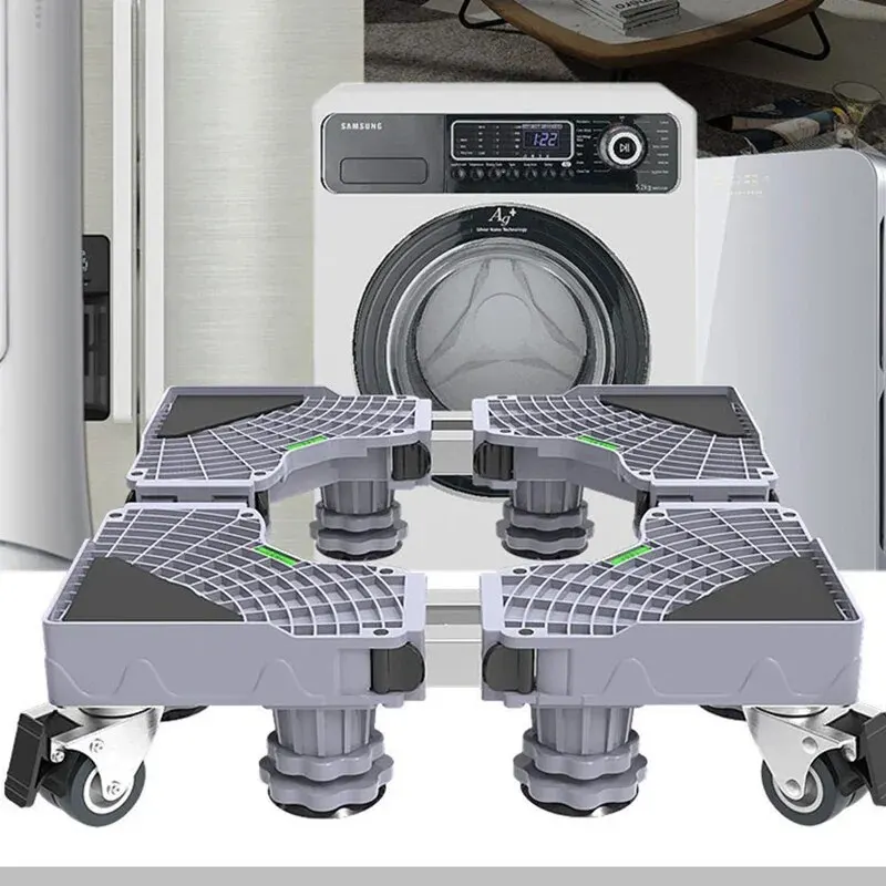 For Dryer Refrigerator Washing Machine Universal Base Washing Machine Stand Lifting Fridge Base Multi-functional Adjustable Base