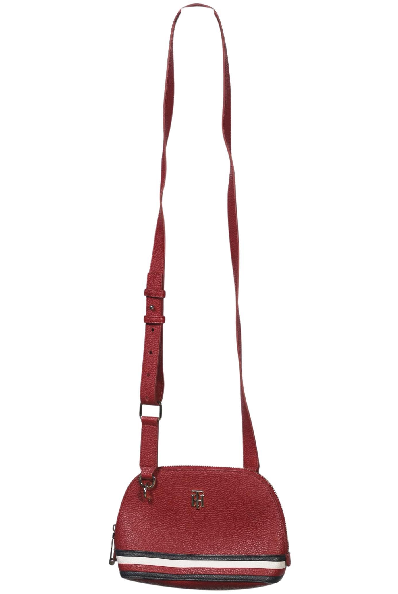 Tommy Hilfiger Damen Handtasche klein, Gr. , Rot, Kunstleder