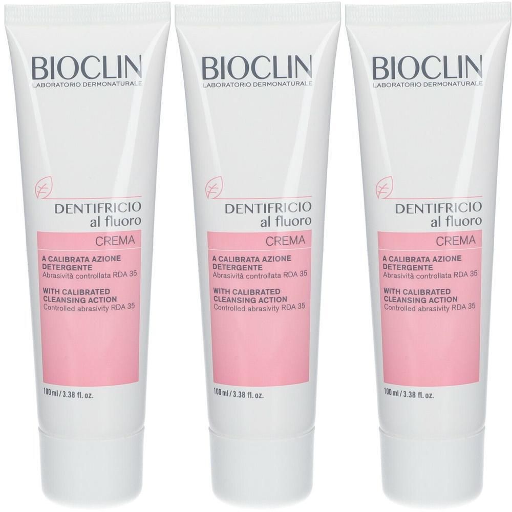 BIOCLIN Dentifricio al Fluoro 3x100 ml