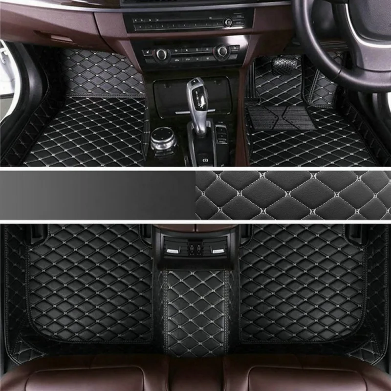 Tapis de sol de voiture sur mesure pour BMW M5 F90 G90 G99 F10 E60 E61 berline et break 2003-2026, en PU imperméable toutes saisons, accessoires LHD/RHD