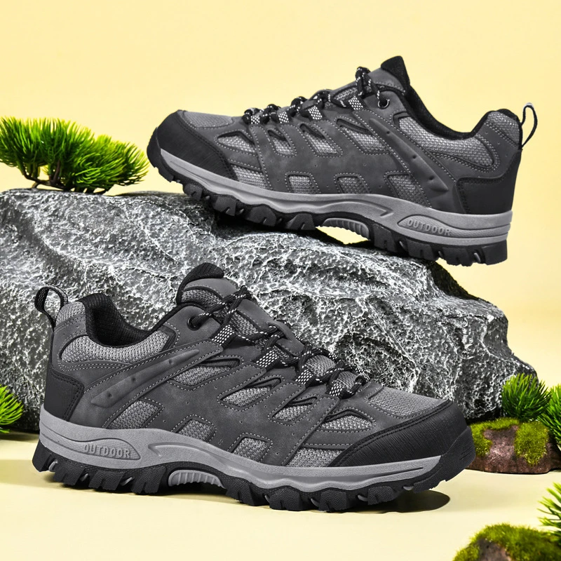 Sommer Herren Outdoor Freizeitschuhe Modische Outdoor-Sportschuhe Wanderschuhe Niedrige Herrenschuhe Mesh Leichtgewicht
