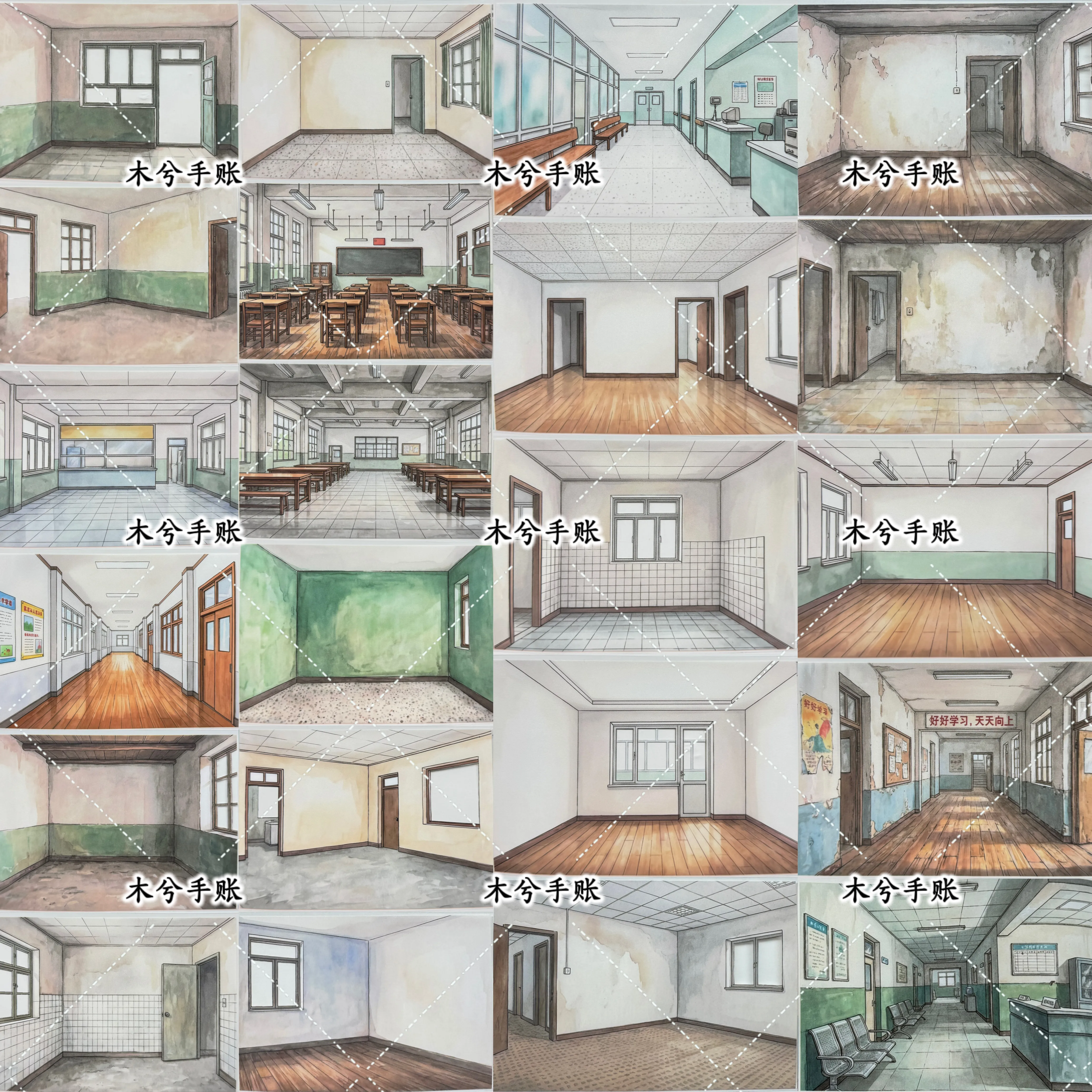 „House Cat House Limited Packaging“ 80er-Jahre-Washi-Papier Haustier-Handbuch-Aufkleber Landschaftsgestaltungskollektion