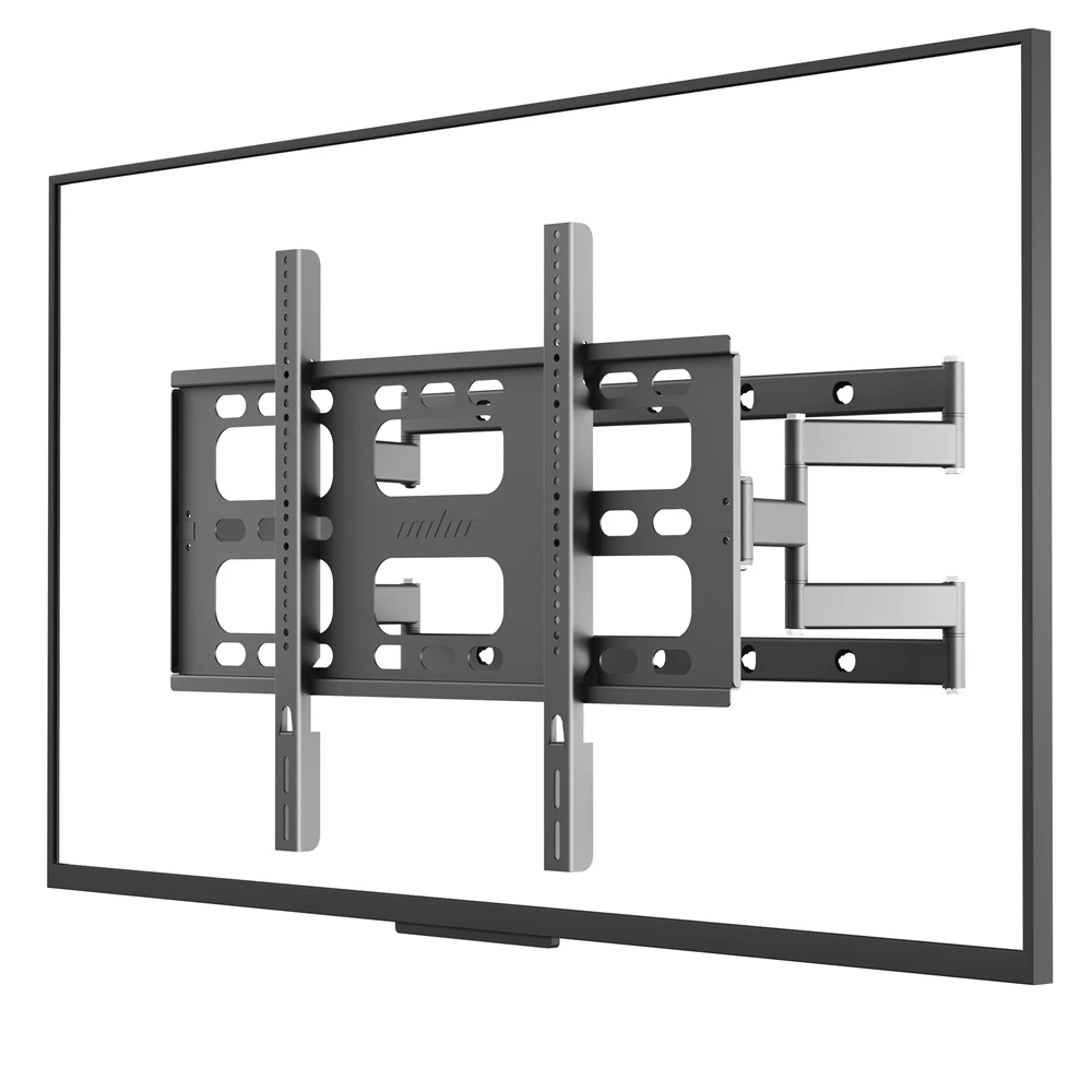 Vollbewegliche Schwenkbare TV-Wandhalterung für 55-100 Zoll LED LCD Fernseher mit Doppelgelenkarmen