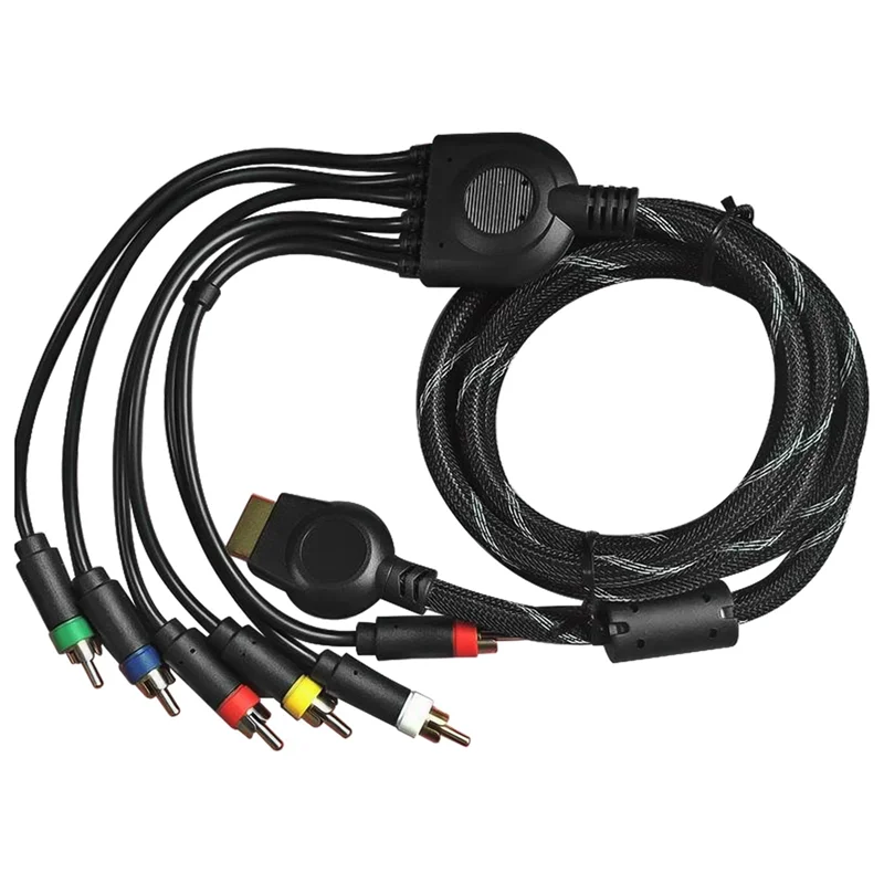 Komponentenkabel 1,8 m hochauflösendes AV-Kabel Spielkabel Zubehör für Sony Playstation PS PS2 PS3