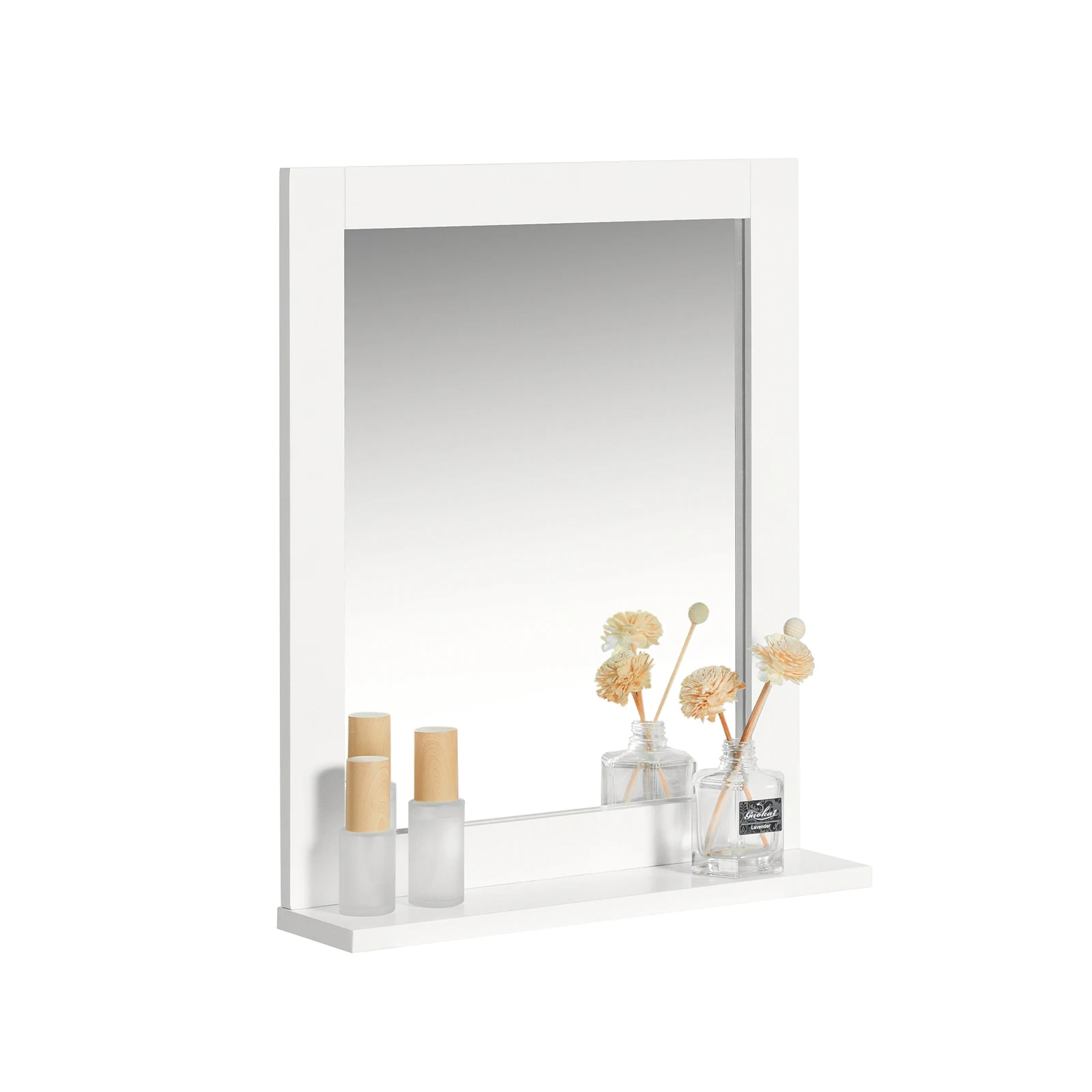 SoBuy FRG129 Spiegel Wandspiegel Badspiegel mit Ablage BHT: 40x49x10cm