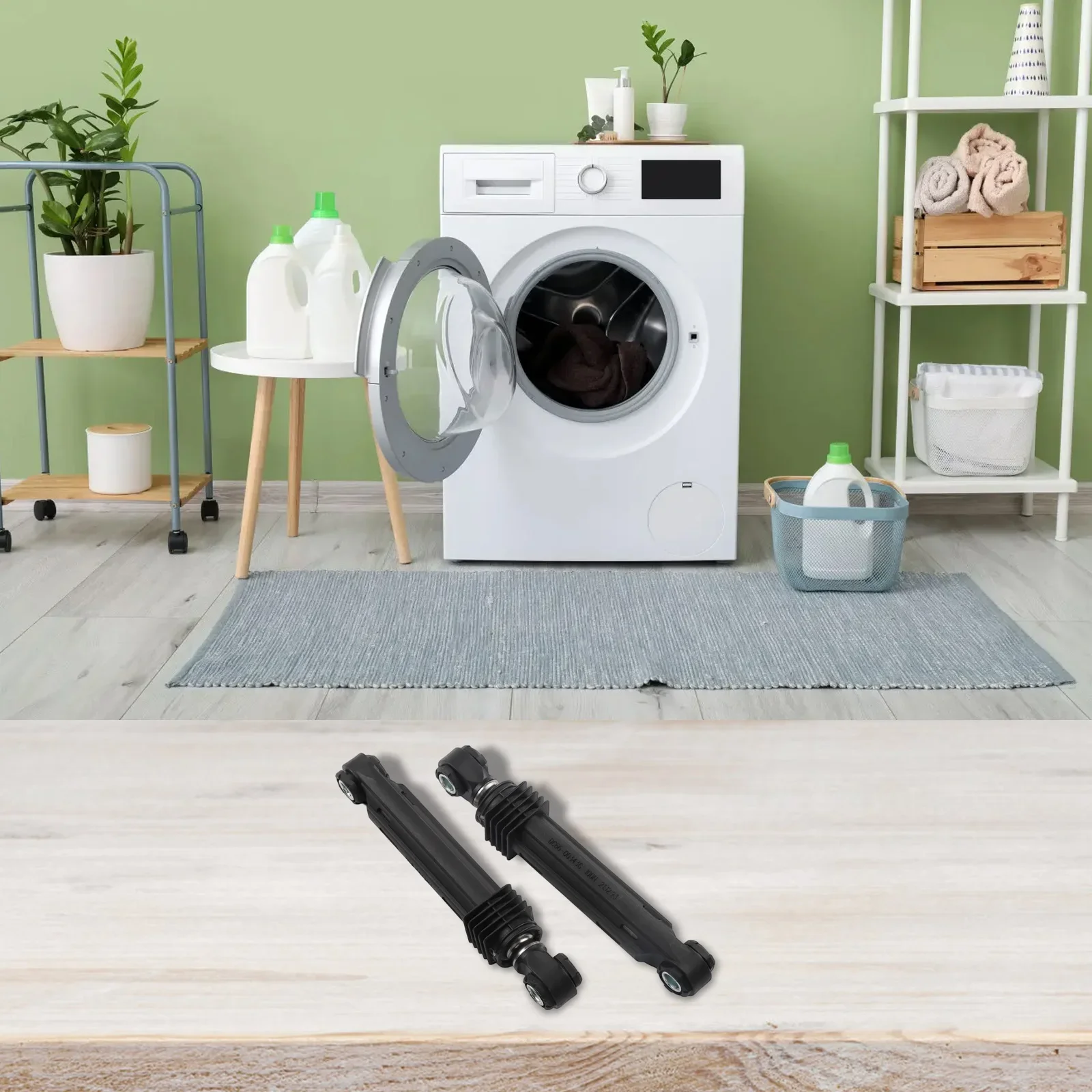 Waschmaschinen-Ersatzteile Set mit Zwei Stoßdämpfern für Samsung Waschmaschinen Kompatibel mit Modellnummern DC66 00343G/DC66 00421