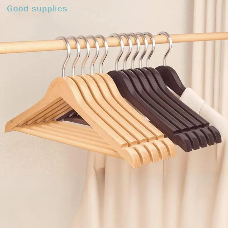 1/2/4 Holzbügel Massivholz Kleiderbügel robust Bekleidungsgeschäft Kleiderschrank Holz Kleiderbügel Holzgürtel Leibchen Kleiderbügel