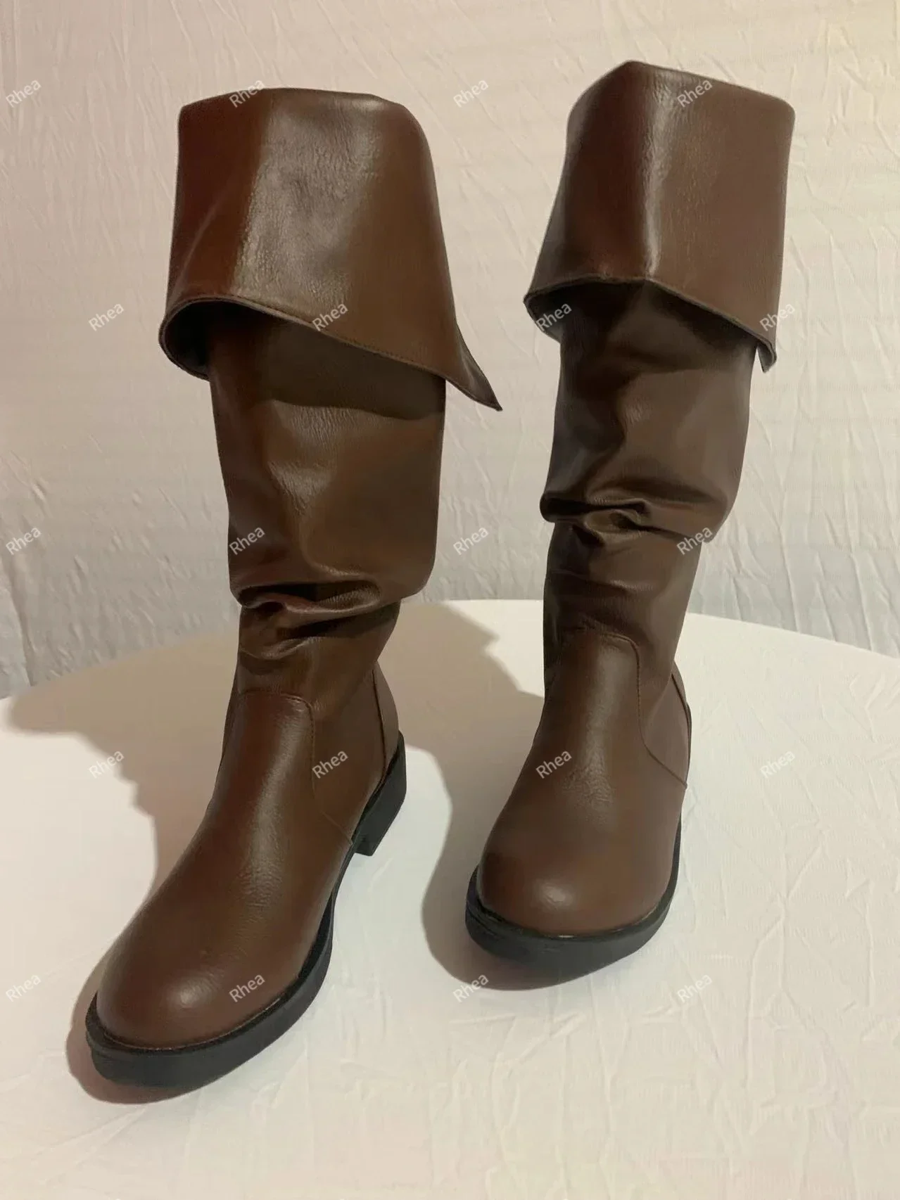 Mittelalterliche Männer Ritter Prinz Cosplay Gothic Retro Punk PULeather Stiefel Halloween Karneval Bühne Party Requisiten Schuhe Elf Vintage Boot