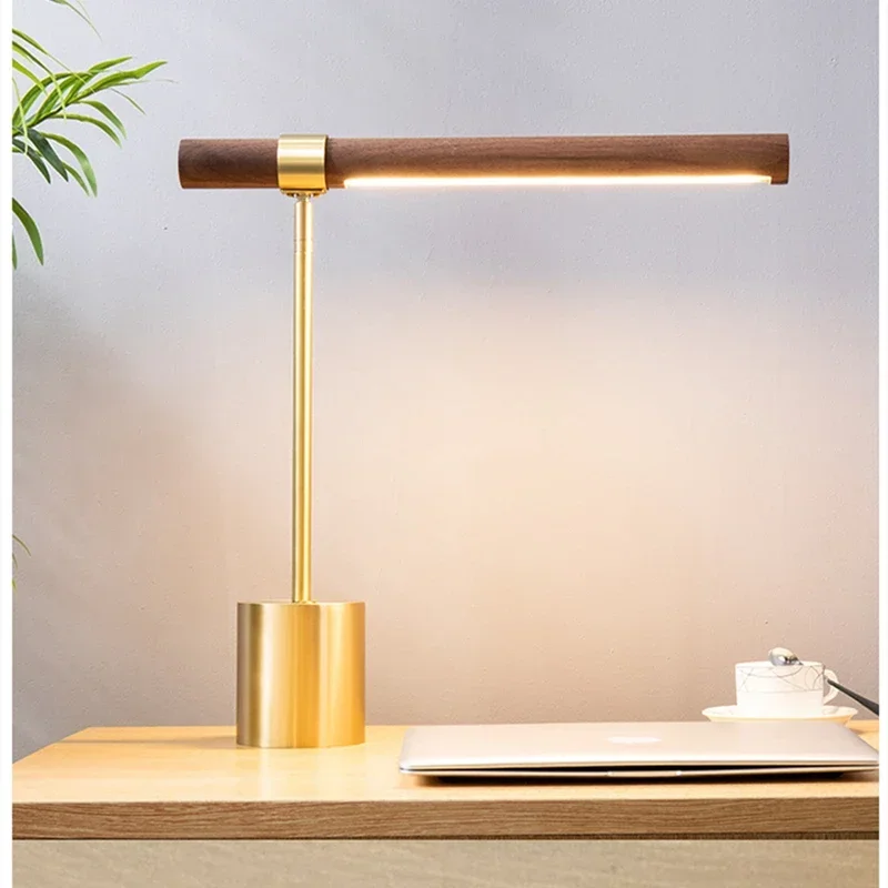 Italien Designer Tisch lampe moderne LED Nachttisch lampen für Wohnzimmer Schlafzimmer Arbeits zimmer Schreibtisch Dekor Lichter Home Holz Nachttisch lampe