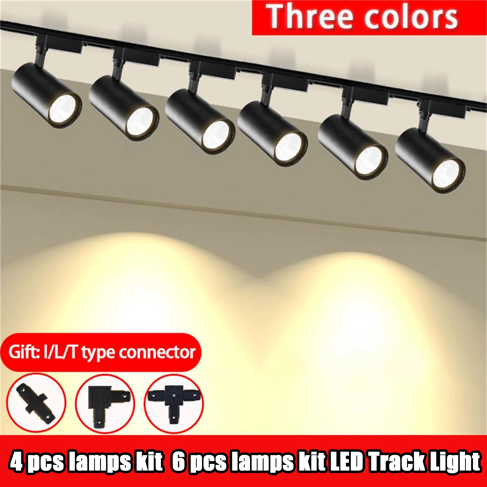 LED-Spotlight-Schienenleuchte, LED-Deckenleuchte, Küchen-Schienensystem, Schienenlampen-Set, Schienenbeleuchtung, LED-Spot für Zuhause, Laden, Geschäft