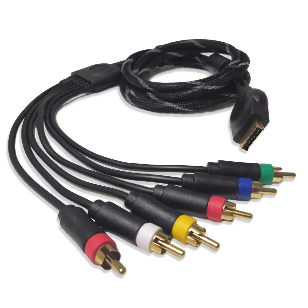 Komponenten-AV-Kabel für ps2/ps3/ps3 schlankes HD-Multi-Out-Composite-RCA-Audio-Video-Kabel für Sony Playstation ps3 (6 Fuß)