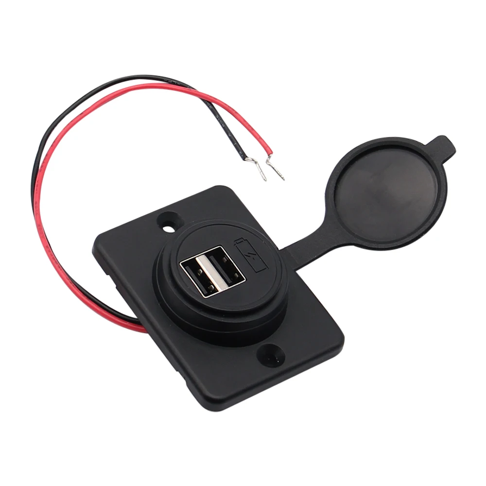 HEIßER 2 Port USB Auto Telefon Ladegerät Adapter Dual USB Lade Steckdose 4,2 A Für 12 V 24 V auto Motorrad Adapter Buchse Ladegerät