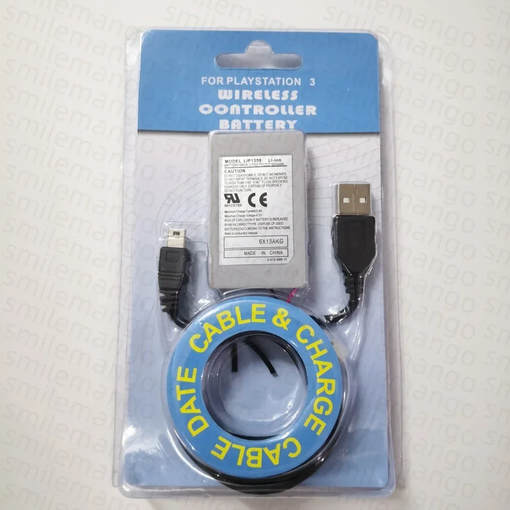 PS3 Akku 1800mAh 3.7V Wiederaufladbare Batterien für Sony Playstation 3 PS3 Controller Spielersatz Lithium-Akku